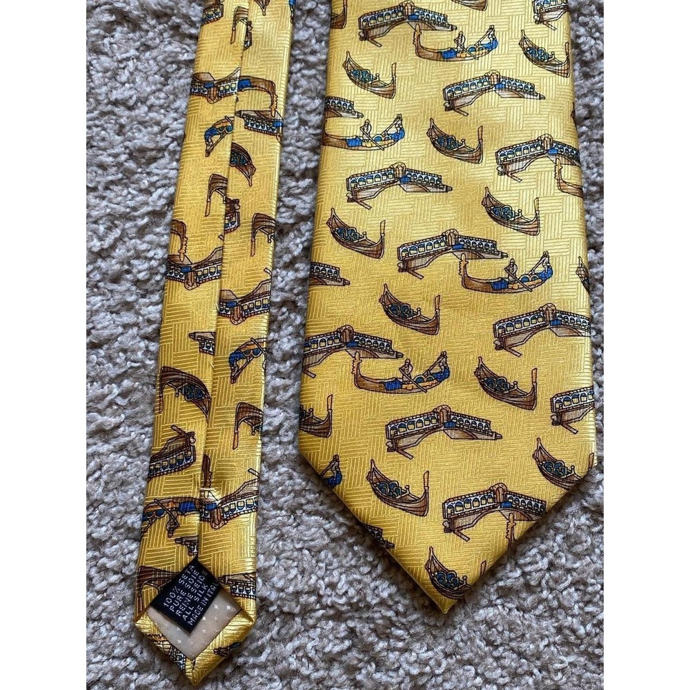Venezia Silk Tie Italy Career Event Lavoraxione Neck-tie Antigianale Office Ties